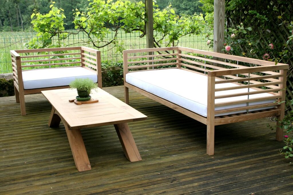 day bed garden bench