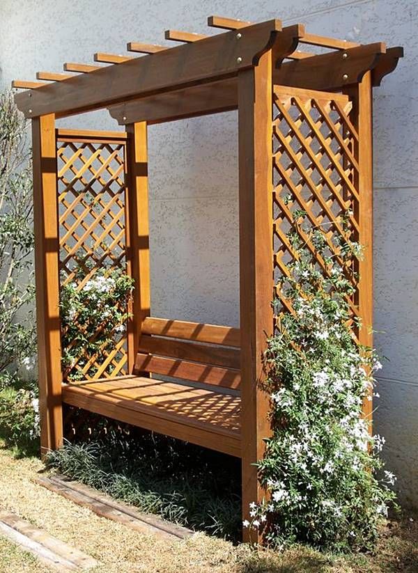 garden arbor bench