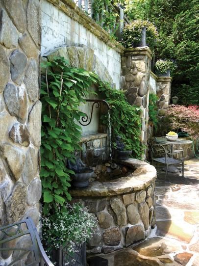 backyard fountain