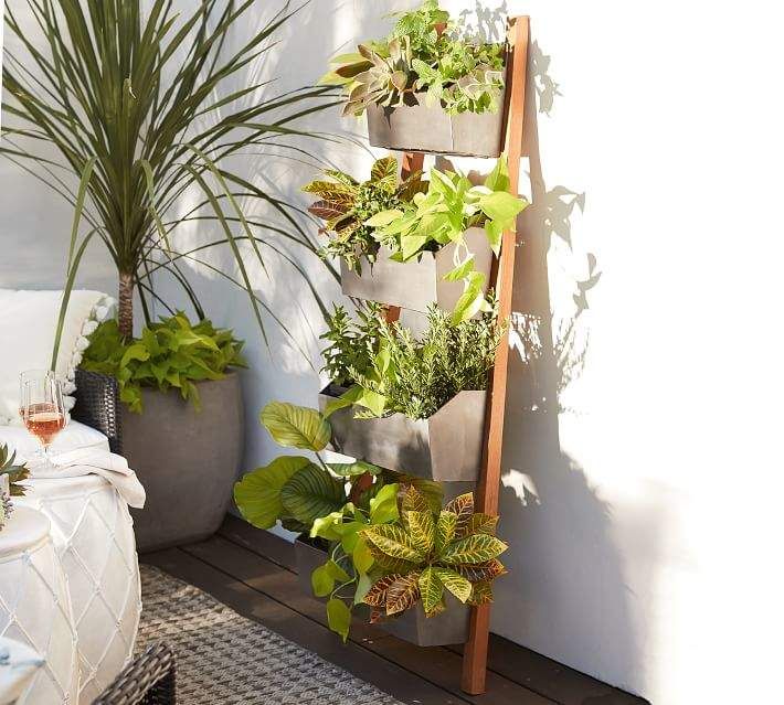 ladder planter stand