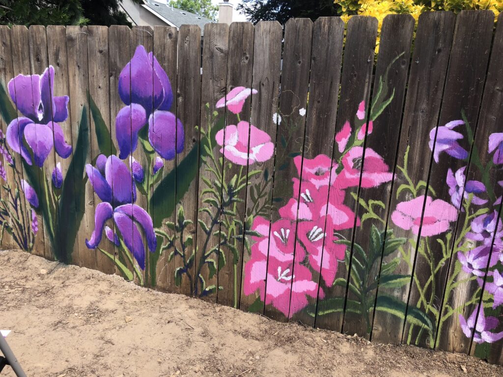 painted fence