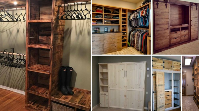 7 Cabinets that you can make yourself with recycled wood