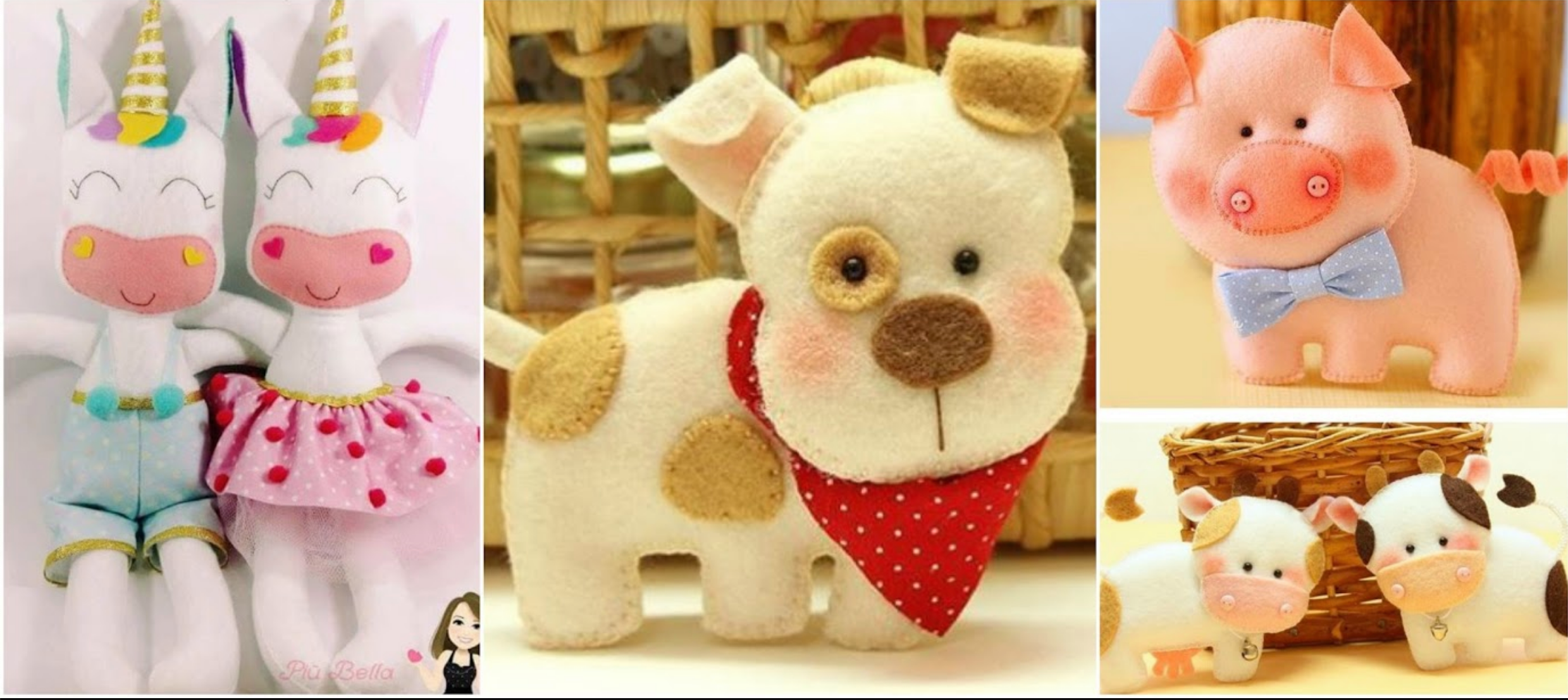 6 free molds to make beautiful felt dolls