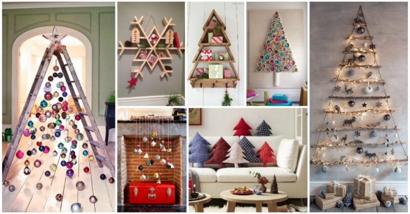12 Original Ideas of Christmas Trees with Shelves