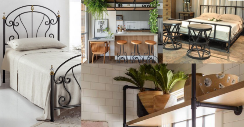 10 Decoration Ideas with Iron Furniture