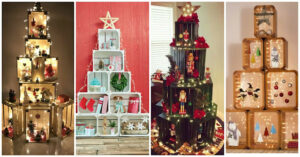 9 ways to use Wooden Boxes to create a Christmas Tree - sharingideas.me