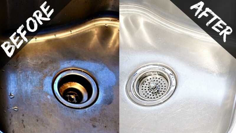 How To Clean Your Kitchen Sink & Disposal Naturally With Baking Soda & Vinegar – Easy & Organic