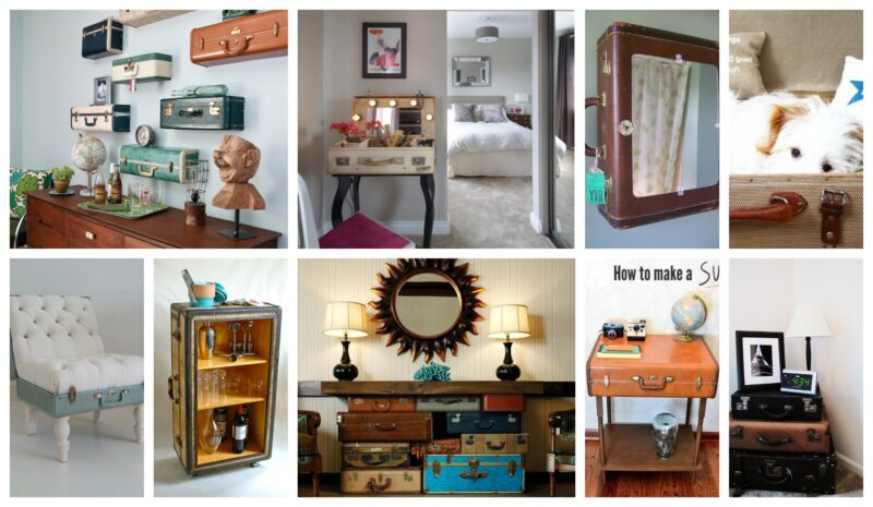 12 Fantastic Ideas to Reuse Your Old Suitcase