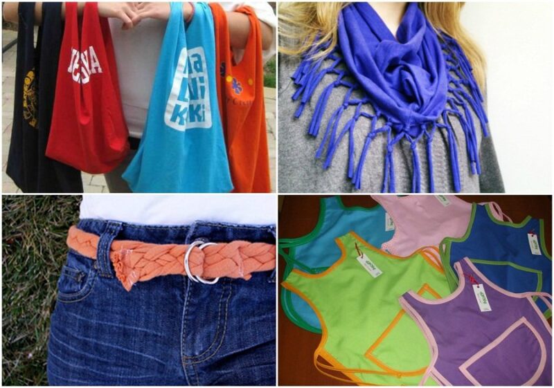 9 simple ideas to reuse your old t-shirts that you no longer wear
