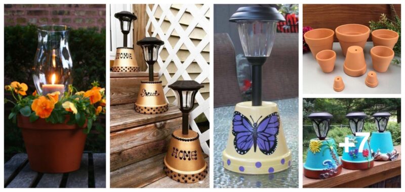 Learn how to make these beautiful decorative lamps using clay pots