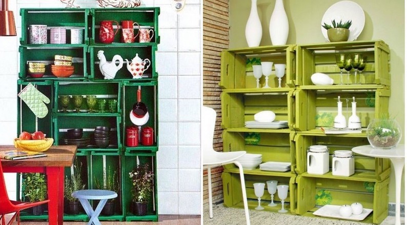 15 ideas to decorate your house with wooden boxes