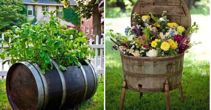 10 Incredible ideas of recycled objects, into pots