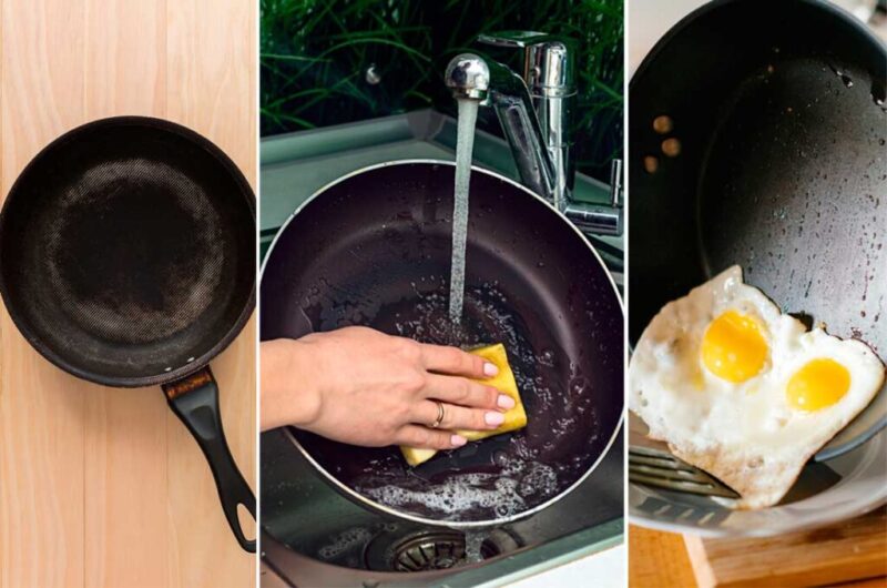 Homemade trick to fix a sticky pan