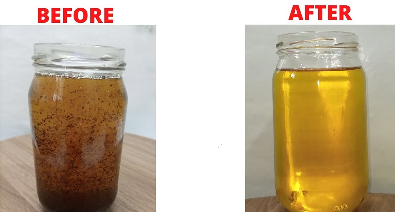 Clean burned oil for another use – Recycle it – Help Nature