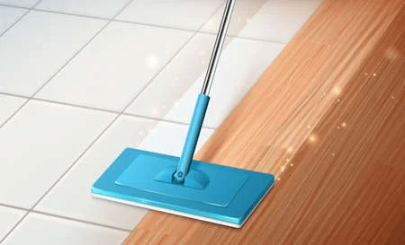 With fabric softener and vinegar, any floor can shine! Great Trick!