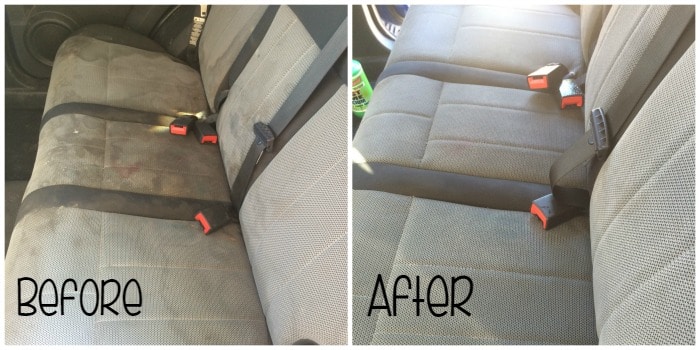 How to clean fabric car seat