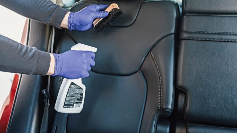 How to clean leather car seat