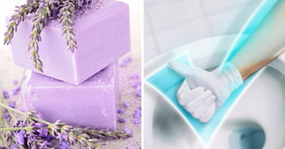 Homemade sanitary pills leave your bathroom well scented and totally disinfected!