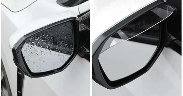 Upgrade Your Drive: Car Rearview Mirror Rain Eyebrow for Clear Vision