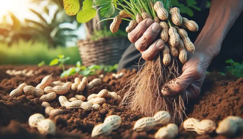 faire pousser des cacahuètes dans le sol