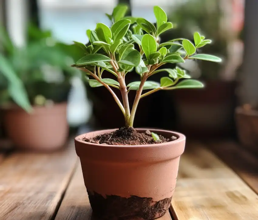 plante de cannelle dans un pot