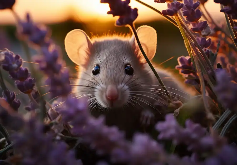 mouse in lavender