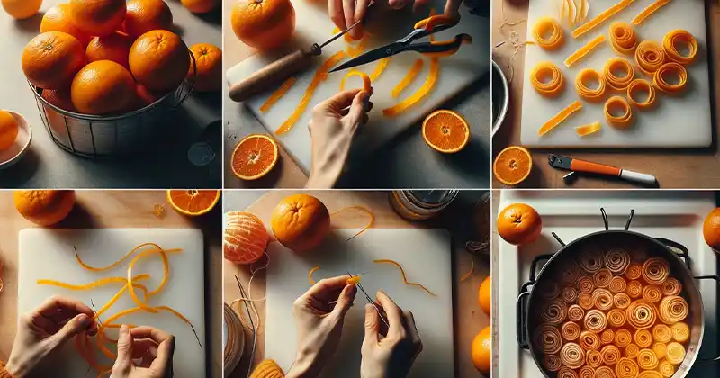 The Art of Crafting Orange Peel Treats with Just a Needle and Thread