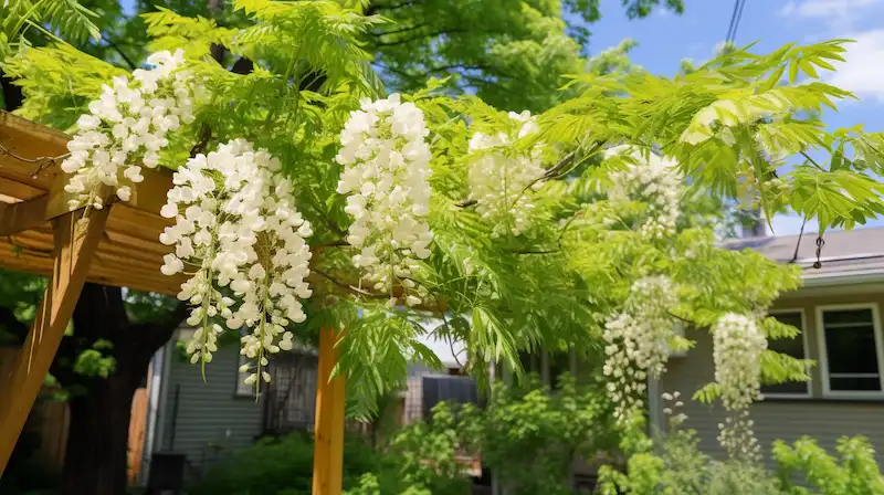 a black locust tree