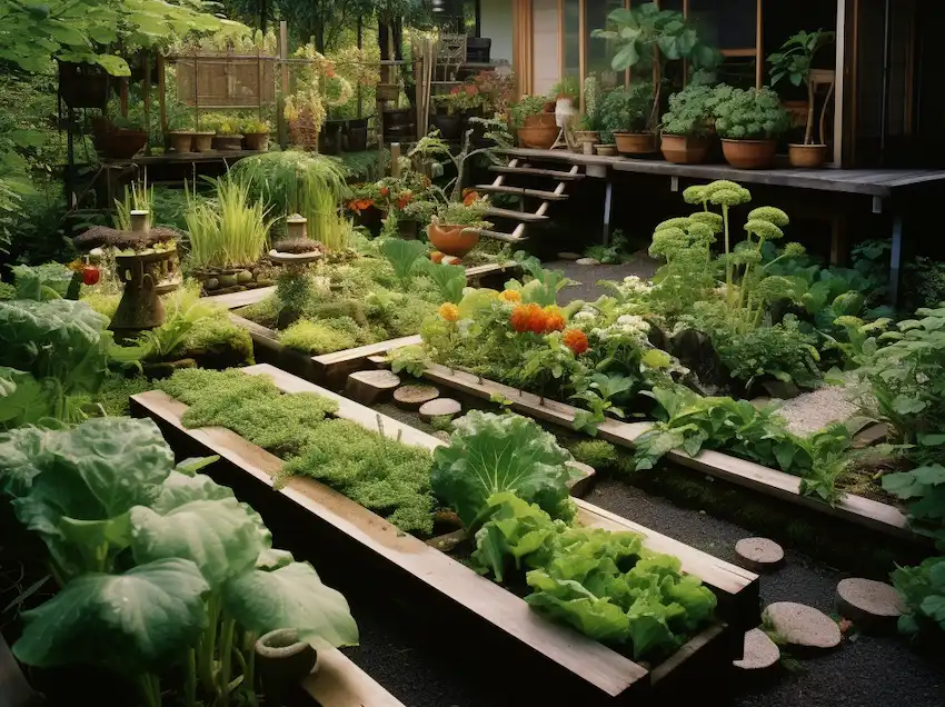 japanese style vegetable garden