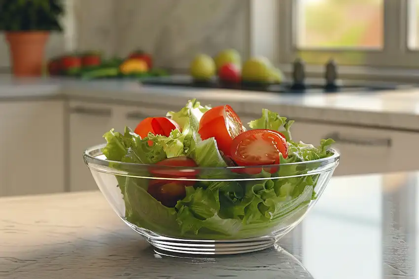 a bowl with a salad