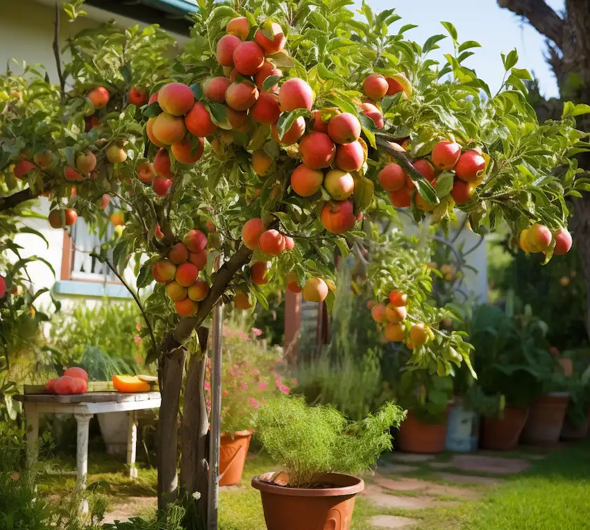 growing apple trees