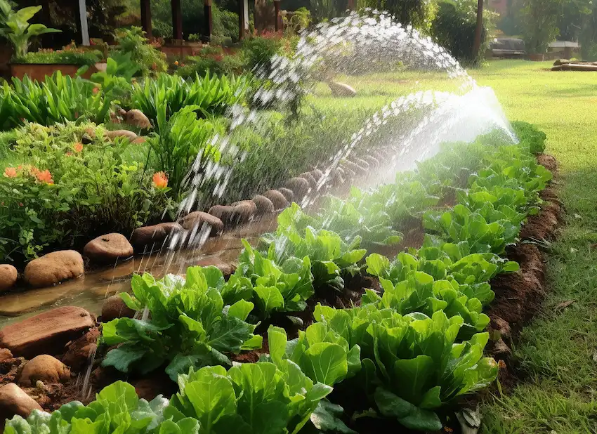 irrigation in home garden