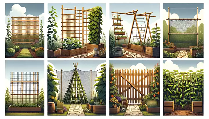7 Easy, DIY Cucumber Trellis Ideas