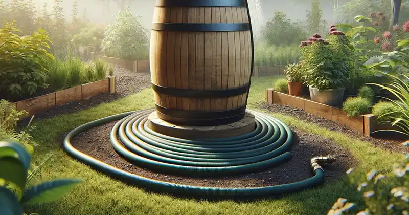 Creating an Efficient Drip Irrigation System with a Barrel and Hose