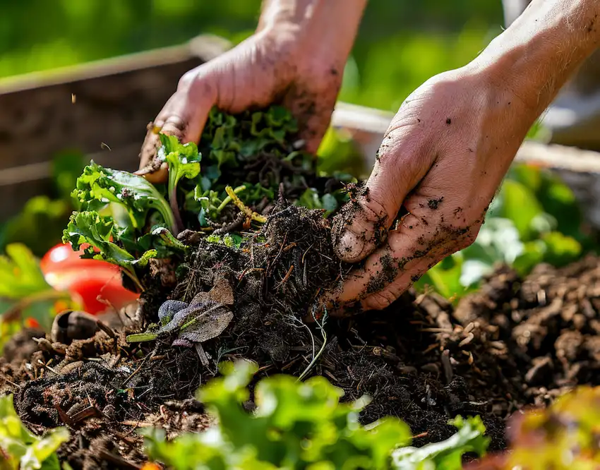 add compost to your garden 1