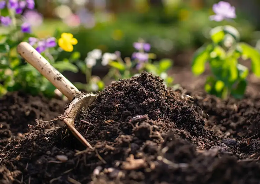 add compost to your garden 2