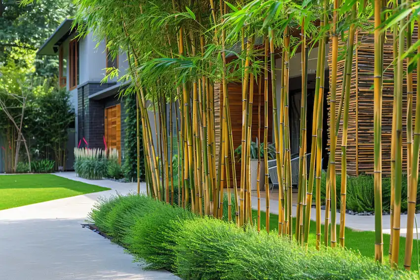 clumping bamboo in the garden