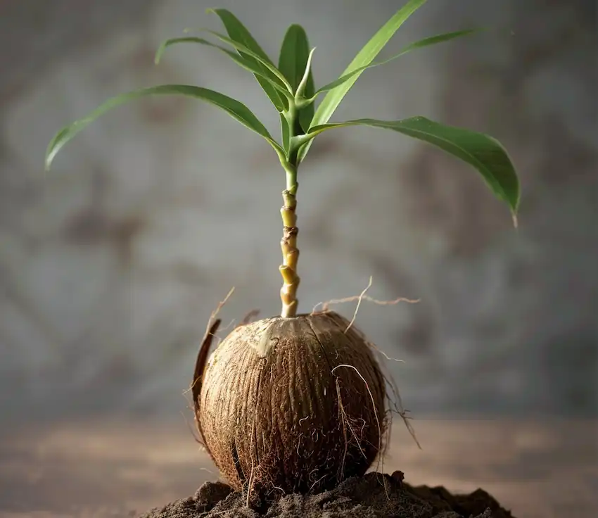 growing a coconut tree from a coconut