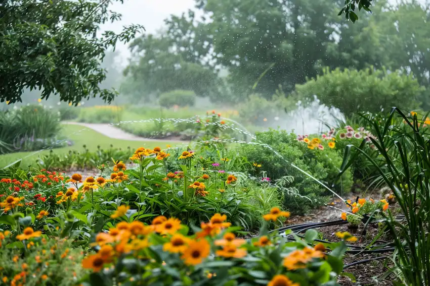 high pressure garden sprinkler system