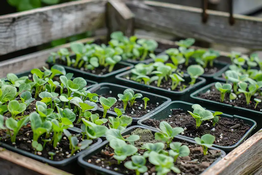 nice seedlings in the garden 1