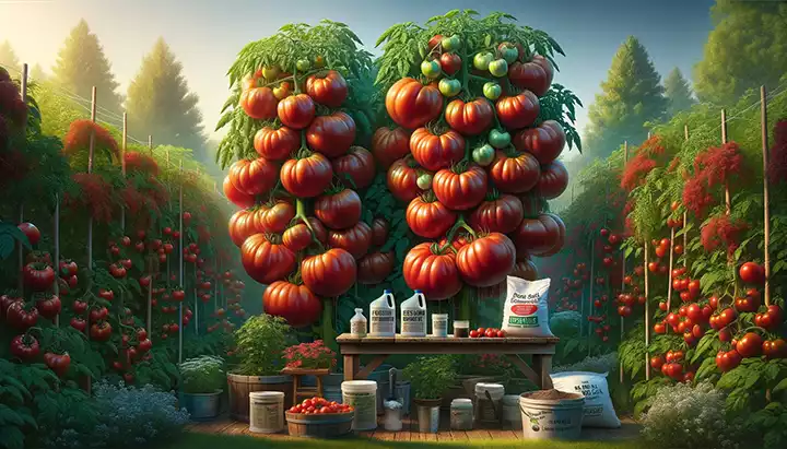 Cultivating Giant Tomatoes in Your Garden: A Guide to Using Key Ingredients for Success
