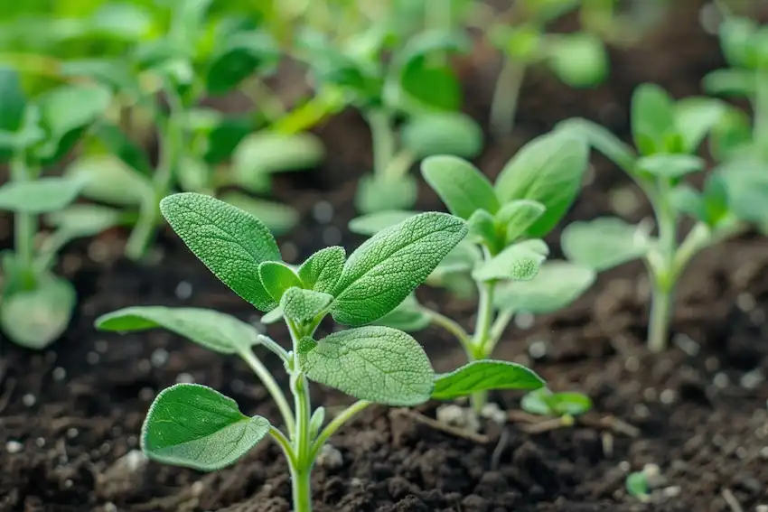 growing sage in home garden01