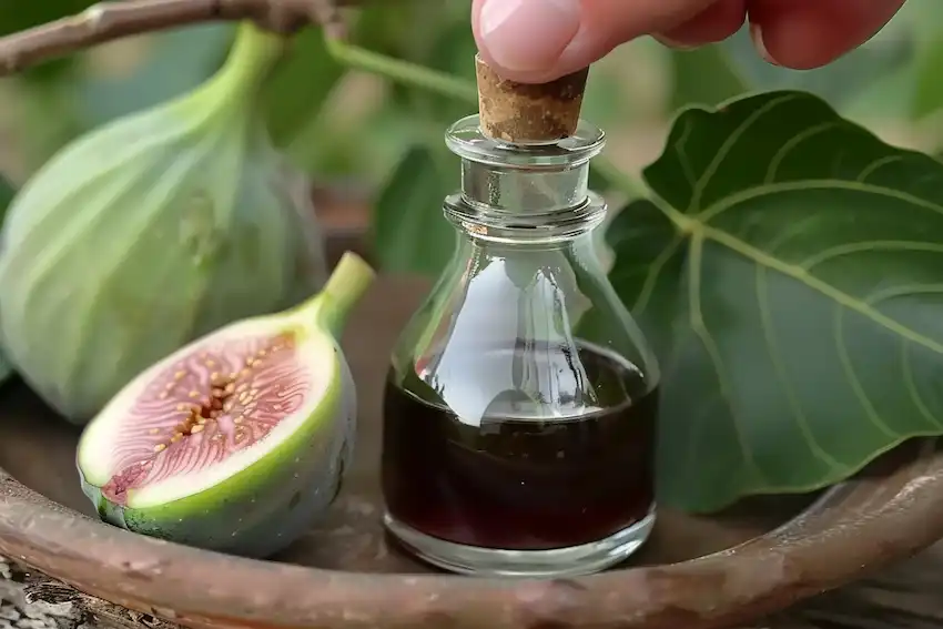 put fig sap in a little bottle