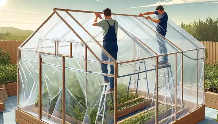 How To Build A Folding Greenhouse For Your Raised Garden: A 