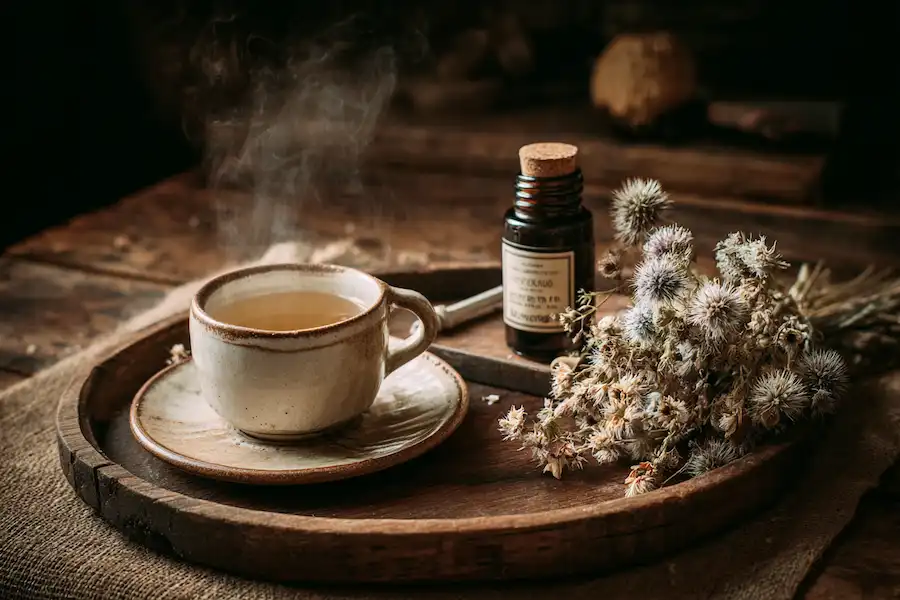 Teinture de thé d'agripaume, remède maison