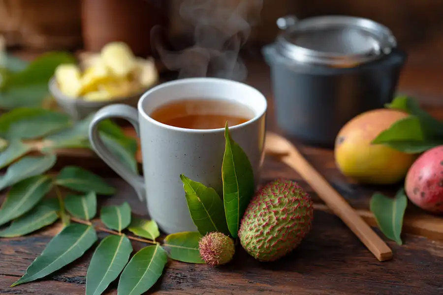 herbal tea recipe mango guava soursop