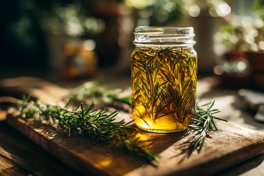 homemade rosemary oil process
