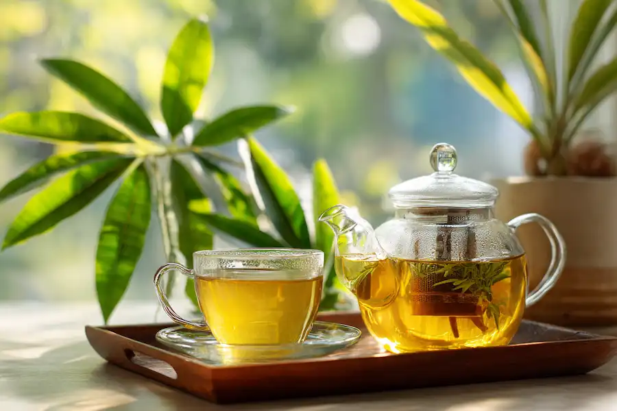 natural wellness tea routine