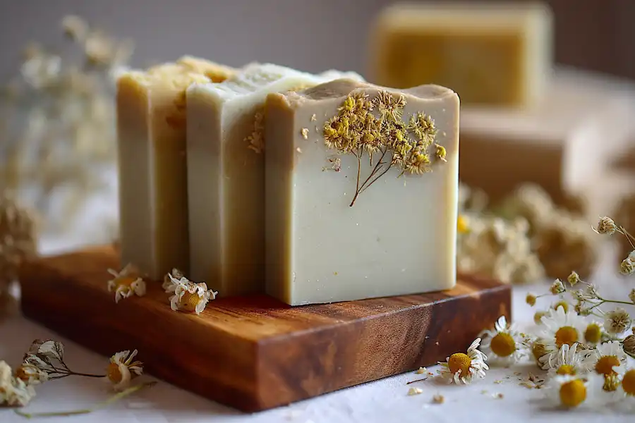 yarrow herbal soap bars