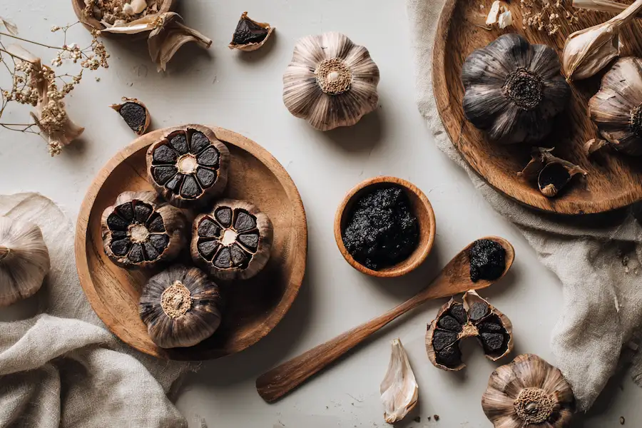 black garlic fermentation process natural remedy